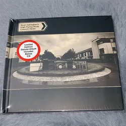 Retro Oasis Noel Gallagher Music CD High Flying Birds Council Skies Album 2pcs Music Record Cosplay Walkman Car Soundtracks Box