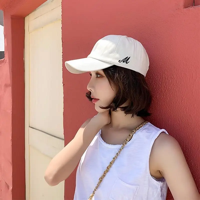 Hat Men's Summer Peaked Cap Boys Ins Trendy Baseball Cap Men's Big Head Circumference Boys Sun Protection Summer Sun Protection