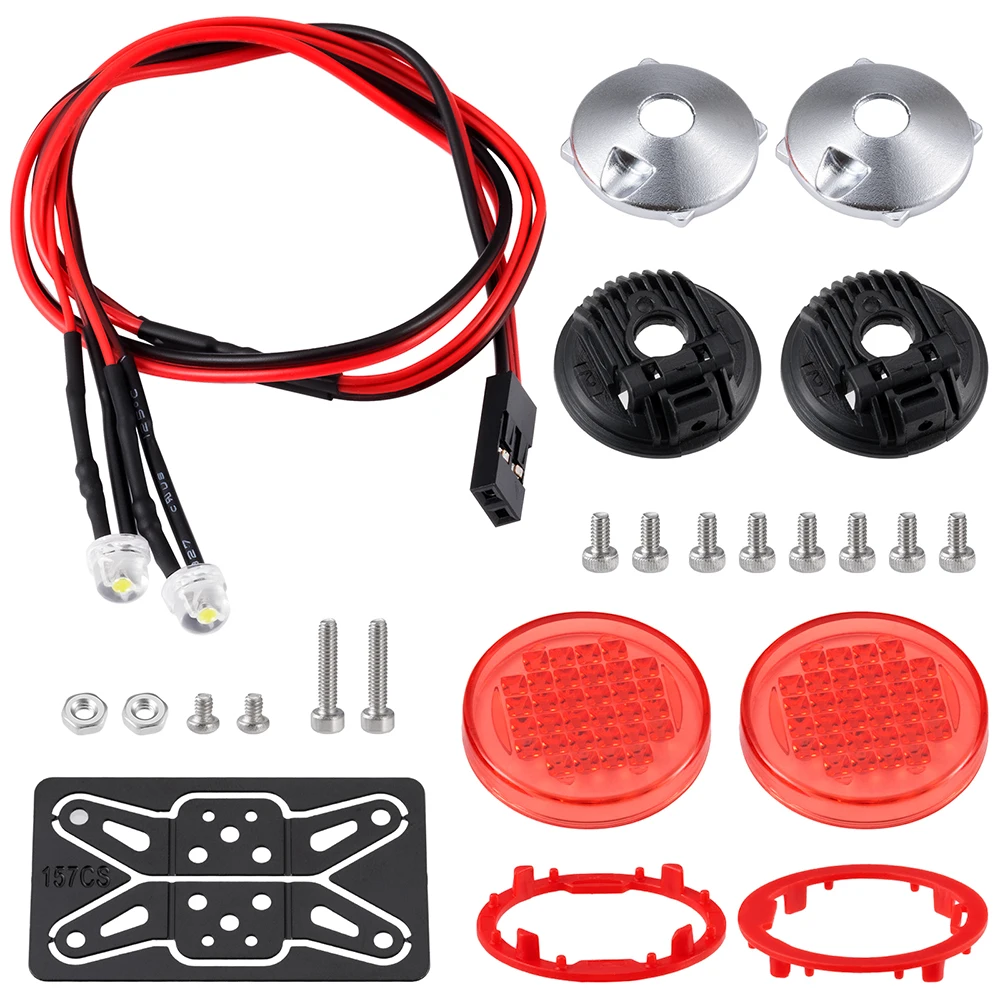 AXSPEED 1Set LED Lichter Scheinwerfer Scheinwerfer für TRX-4 TRX-6 Axial SCX10 90046 Wraith 1/10 RC Auto Dekoration Teile Zubehör – Detail 34