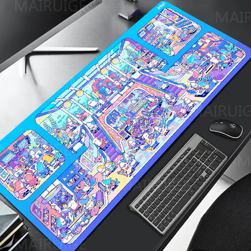 Large Mouse Pad 1200X600mm Kawaii Shark Mouse Mats Gamer Cute Pad for Computer Mouse XXL bule Gaming Accessories Laptop Desk Mat