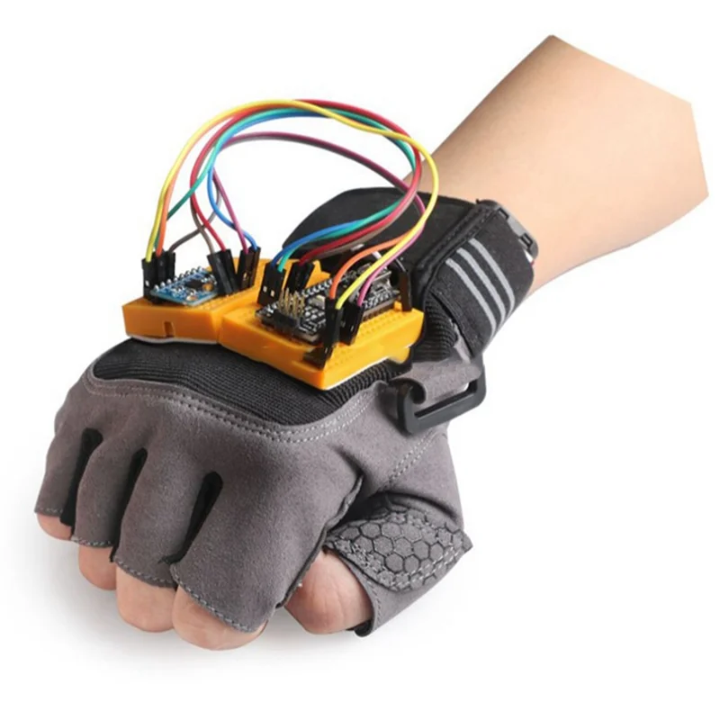 Eficiente para programación de guantes Kit Deportes Control de gestos inalámbrico Bluetooth