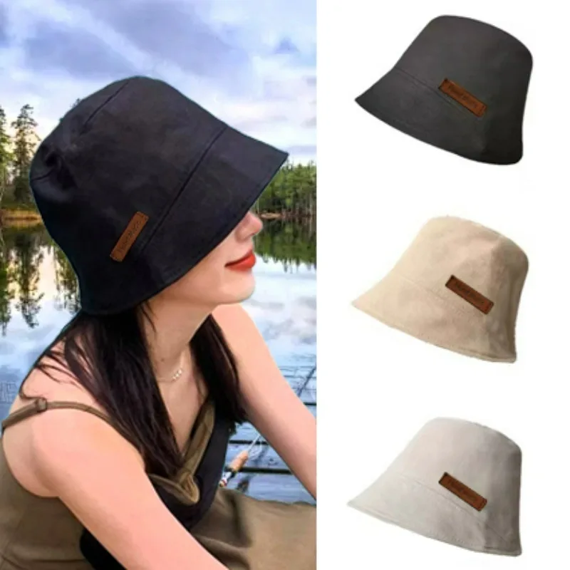 Anti-UV Fisherman Hat Men Women Foldable Sunscreen Windbreak Bucket Hats Outdoor Hunting Fishing Caps Sunshade Basin Headgear