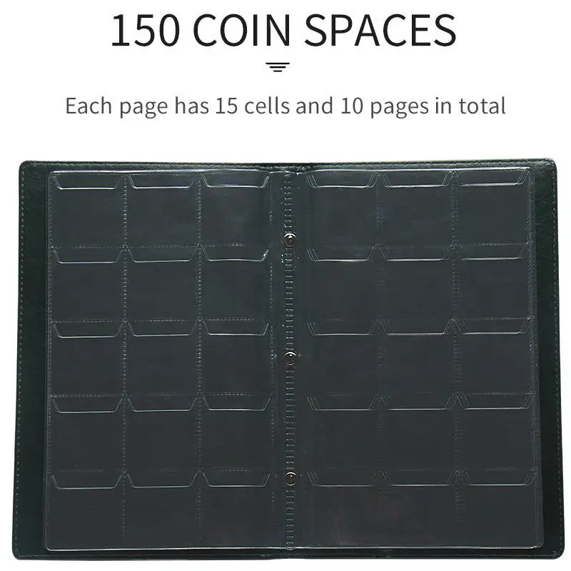 This 150 Slot Coin Album Is Scratch Resistant And Durable Making It An Ideal Choice For Storing Your Coin Collection
