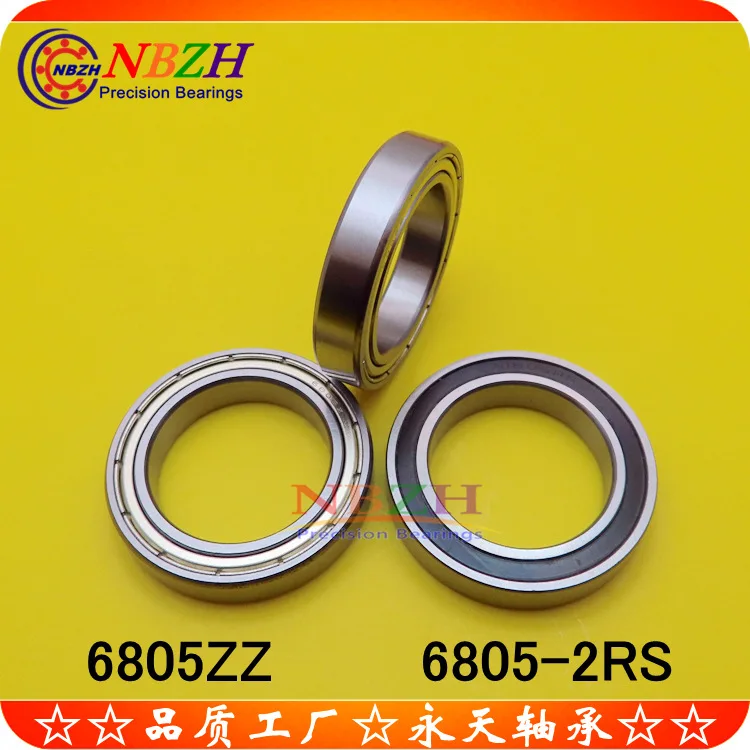 rolamento-de-aco-ou-aco-inoxidavel-de-parede-fina-s6805zz-6805zz-6805-2rs-61805-25-37-7-mm
