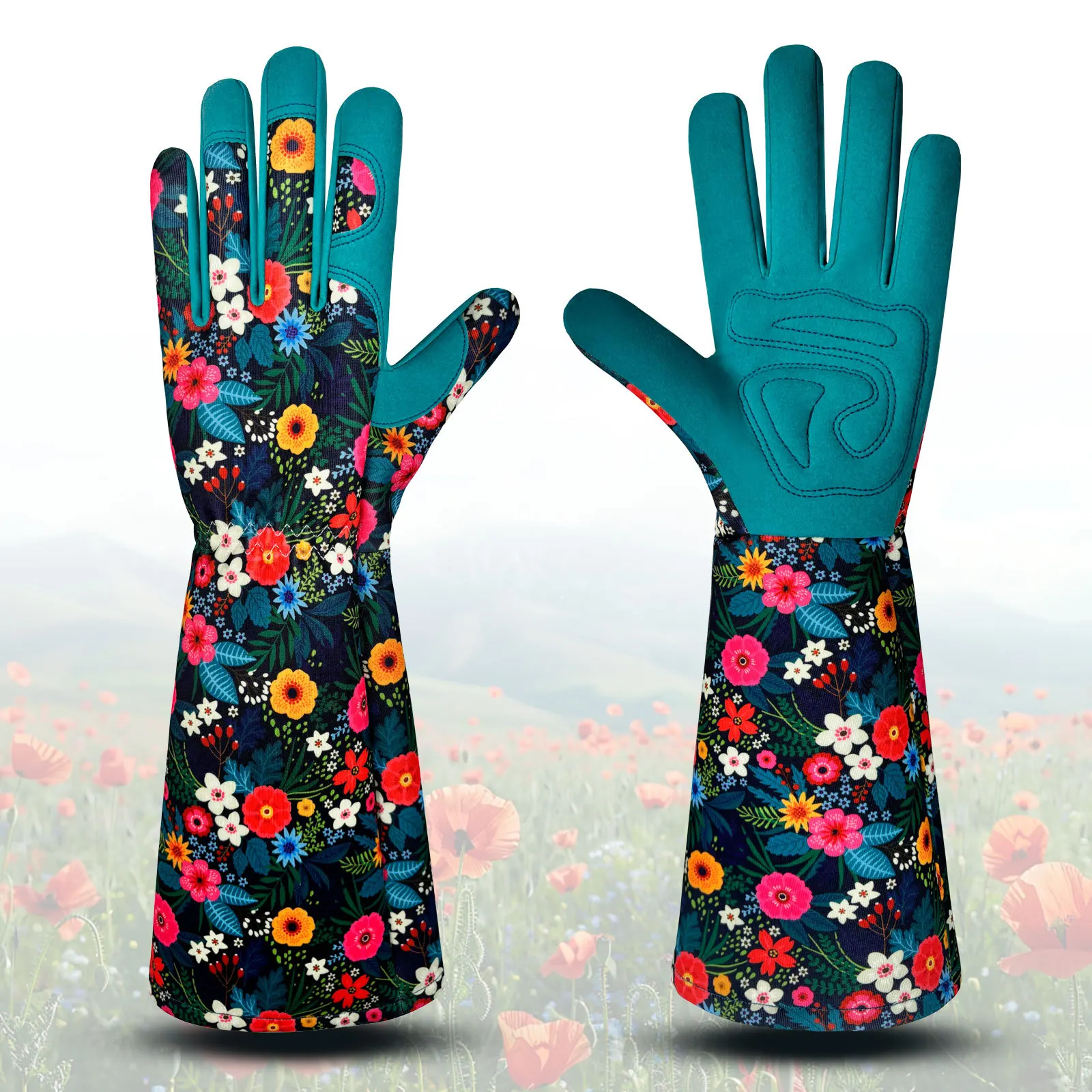 

Women's Long Sleeve Gardening Gloves New Cut & Thorn Proof Gloves Heavy Duty Synthetic Leather for Yard Work & Arm Protection