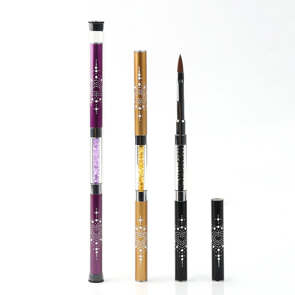 Stylo d'art à double extrémité pour vernis Gel, bricolage, manucure, faux pointe, brosse de construction, brosse à ongles en Gel, outils d'art des ongles