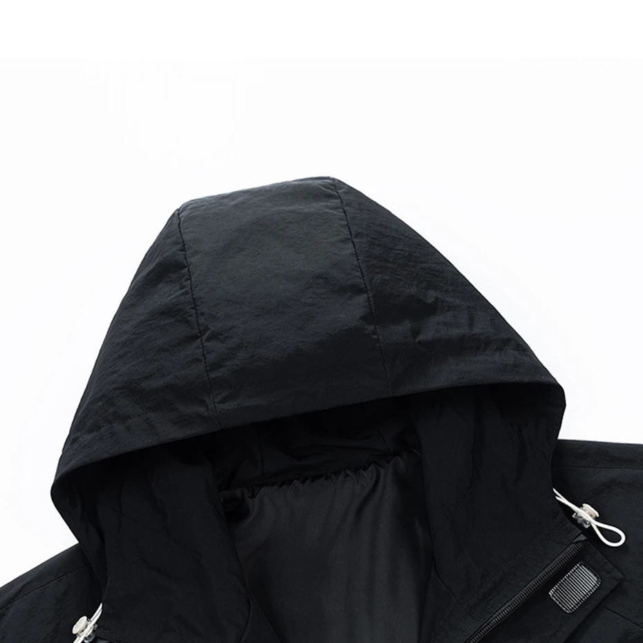 8XL Plus Size Cargo Jacket Coat Men Fashion Casual Hooded Jackets Male Big Size Outerwear Spring Autumn