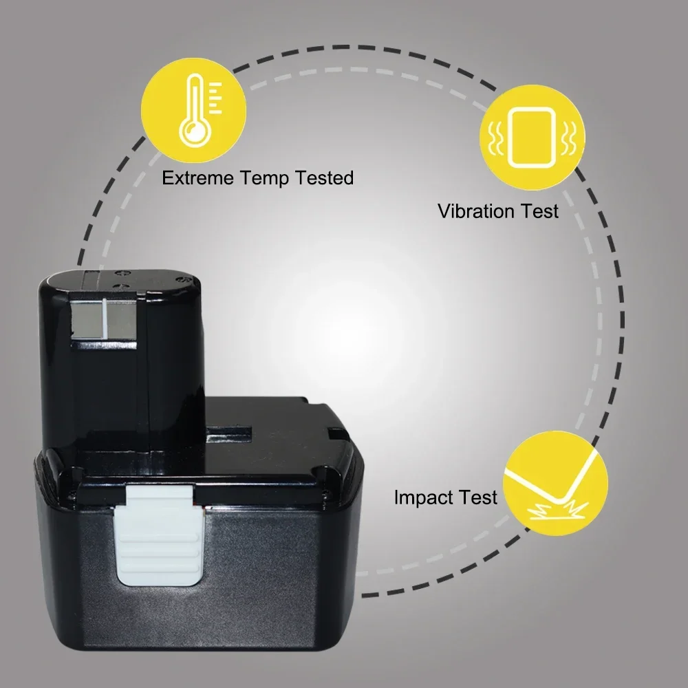 100%Original 9.8Ah NI-CD for HITACHI 14.4V EB14B BCC1415 EB1412S EB1414 14DVB2K WH14DH Electric Screwdriver Power Tool Battery
