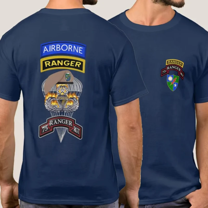 US Army Special Operations Forces 75th Ranger Regiment Airborne Rangers T Shirt. New 100% Cotton Short Sleeve O-Neck T-shirt