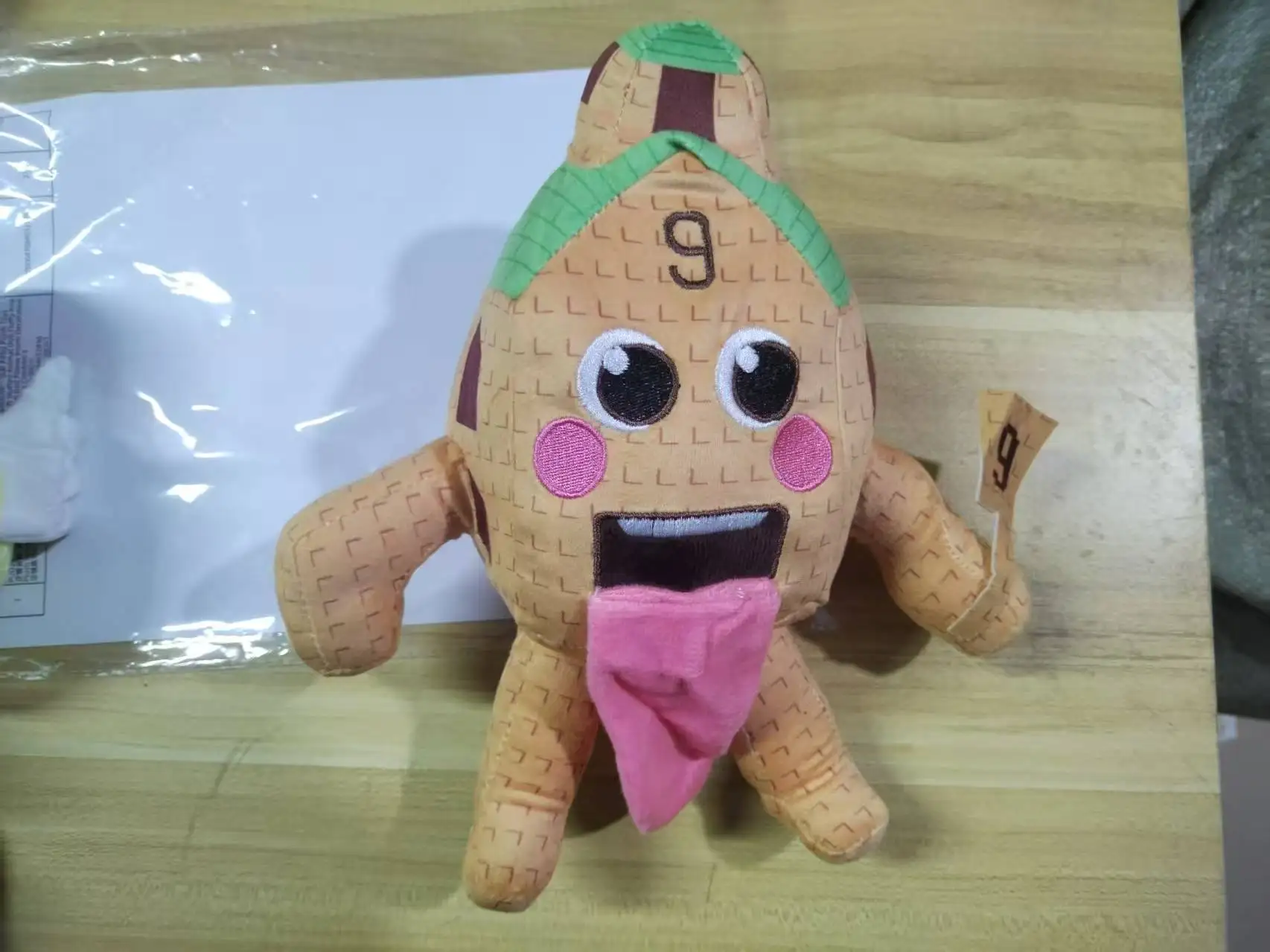 جديد سرقة الدماغ Esok School أفخم سامي جانديل الفراولة الفيل بلوشي لطيف رقم. 9 منزل دمية محشوة لعبة المشجعين هدية @ # &