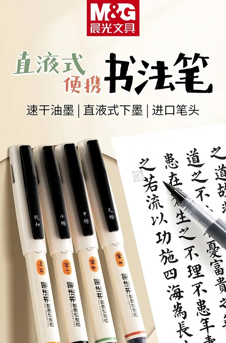 1/2/3PC Gerade flüssige Tinte Kalligraphie Pinsel Stift Für Manga, Zeichnung, Professionelle, Künstler Hand Schriftzug Stift Skizzieren Schreiben – Detail 1