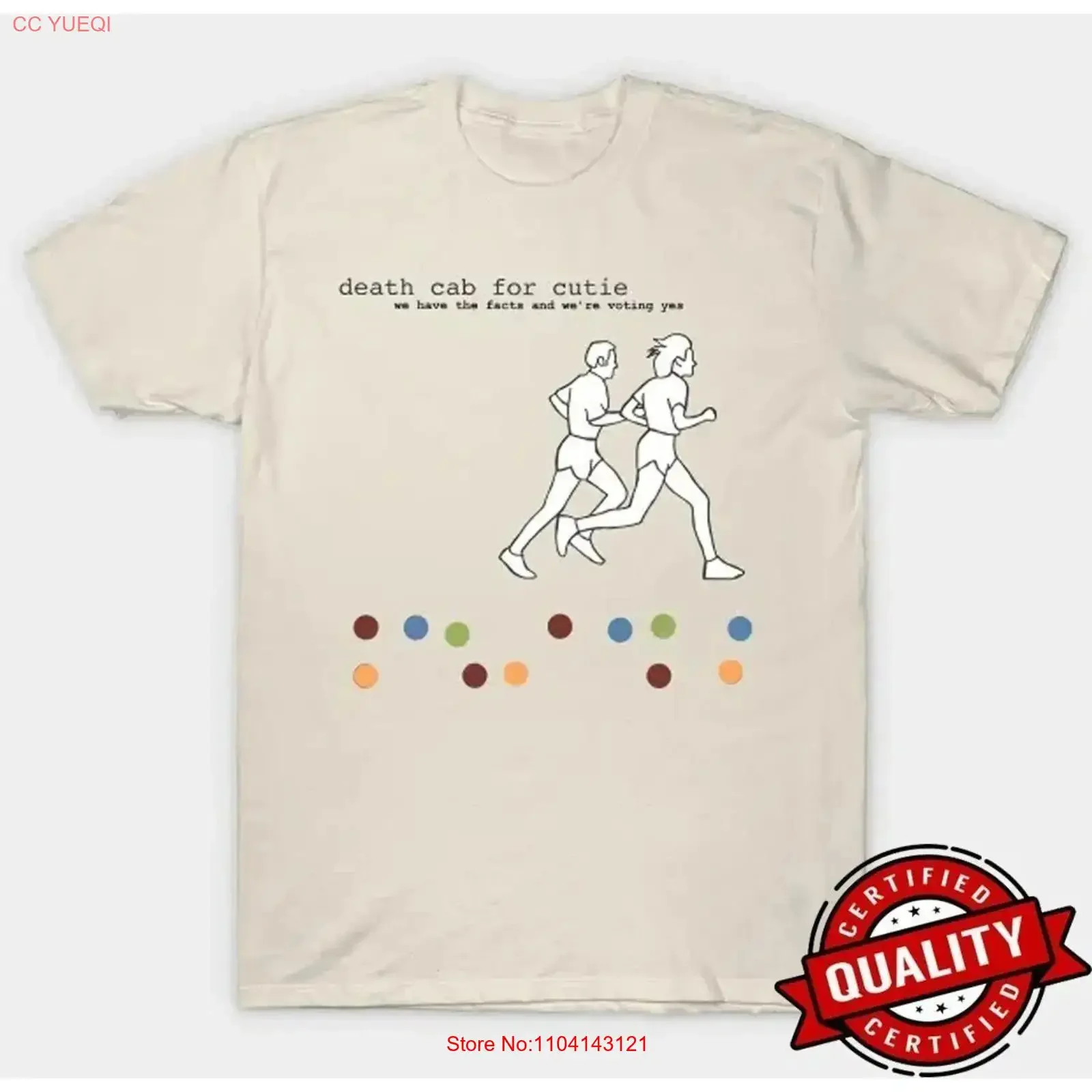 VTG Death Cab for Cutie Band We Have The Facts White S to 5XL T Shirt SN575 vintage Washed Casual graphic homme Breathable