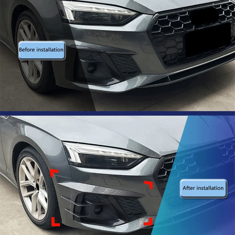 Suitable for Audi A5 S5 F5.5 Sline 2021-2024 front grille air outlet spoiler modification parts image 4