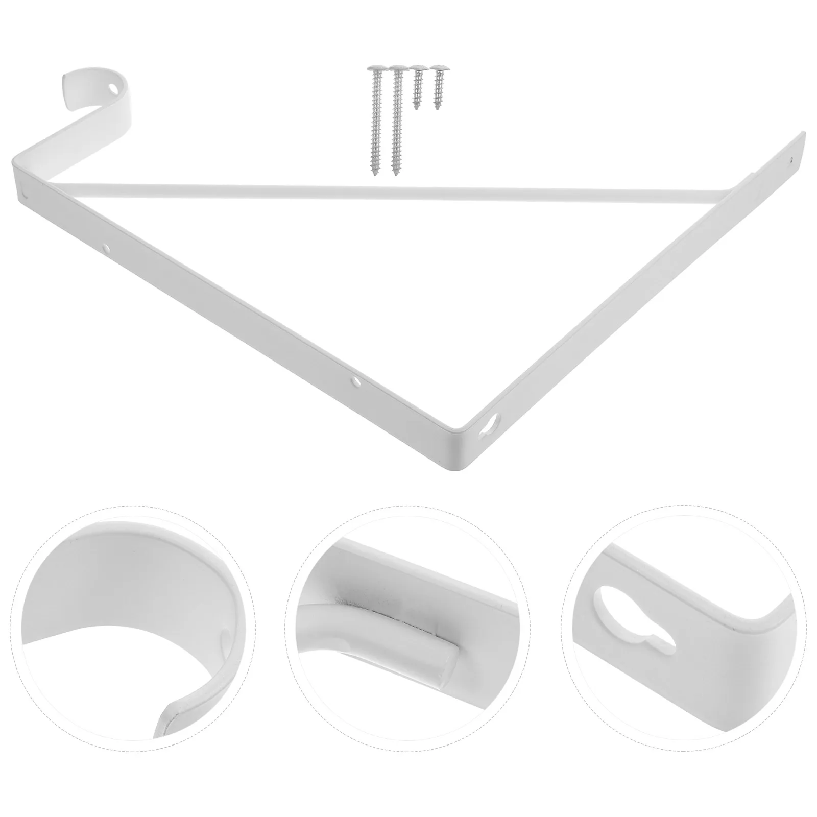

2pcs Heavy Duty Wall-Mounted Bracket Load Bearing Metal Frame Closet Bookshelf Kitchen Storage Organizer Space-Saving Sturdy
