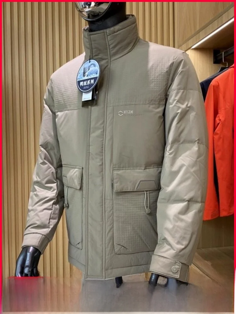 

Men's Thiened Winter down Jaet Hooded Large Fluffy Heat Reflection Warm Casual Sle Polyester Fiber Long Sve Coat