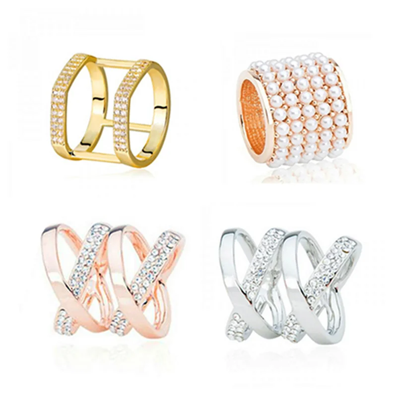 Round Brooches Scarf Buckle Brooch Crystal Shawl Buckle Clips For Women Scarf Clothing Accessories Jewelry Gift