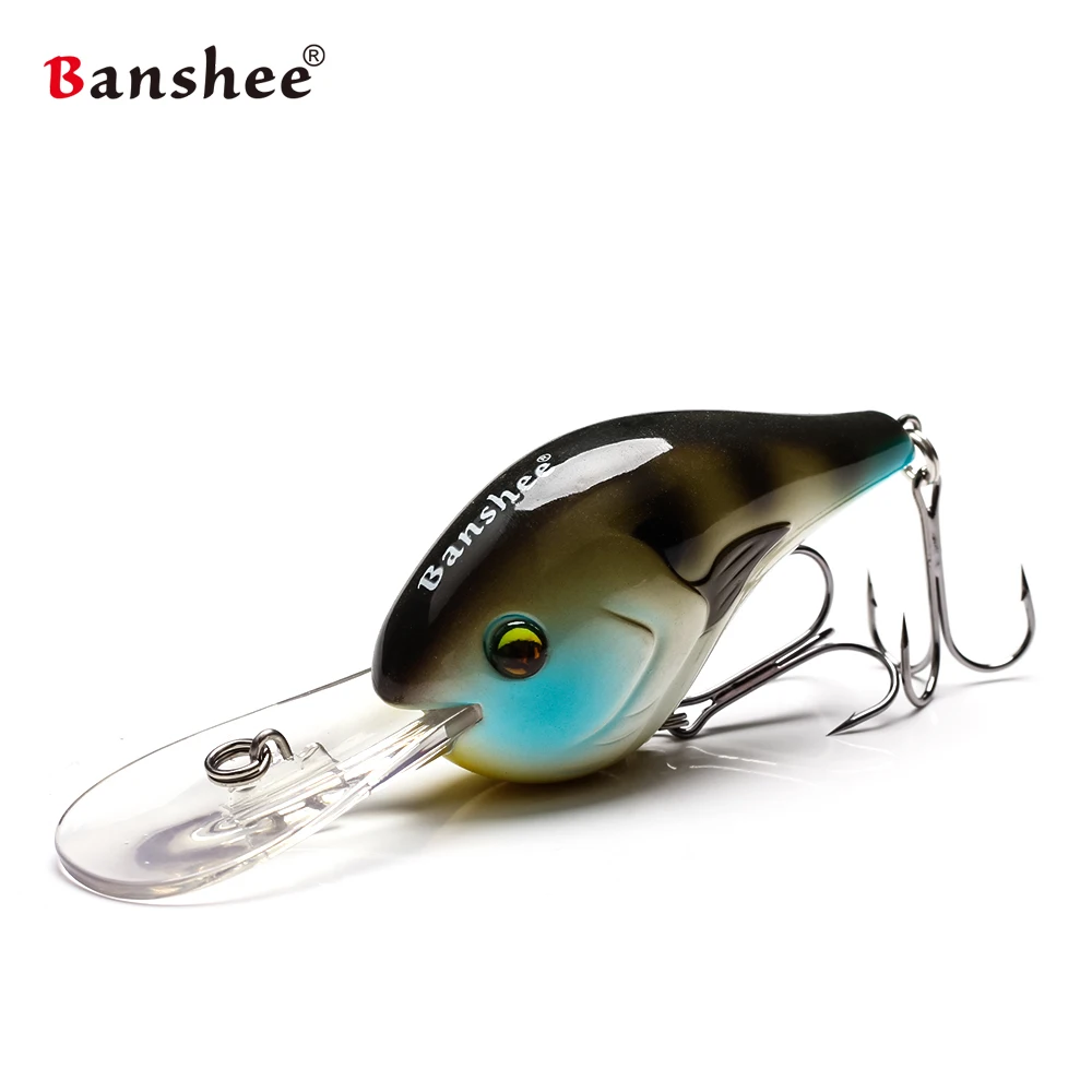 6Pcs/Set 75mm 24g Fishing baits Floating Wobbler Fishing Deep Crankbait Cranks Rattle Artificial lure Hard Wobbler For Trolling