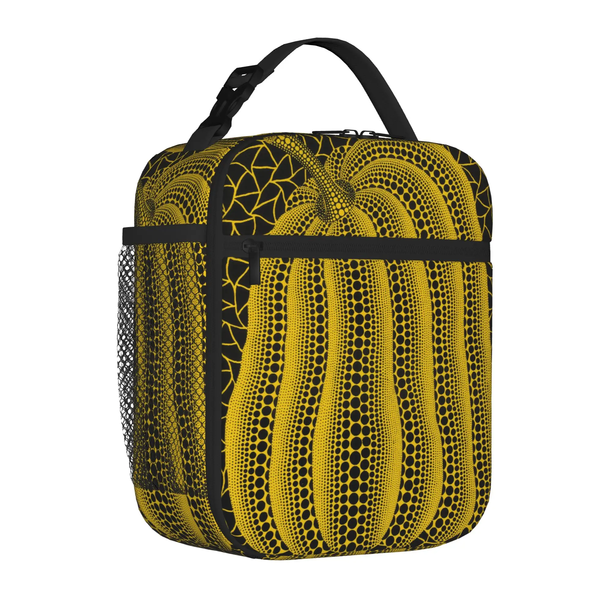 Y-Yayoi Kusama Thermal Insulated Lunch Bag for Work  Reusable Bento Box Cooler Thermal Lunch Boxes