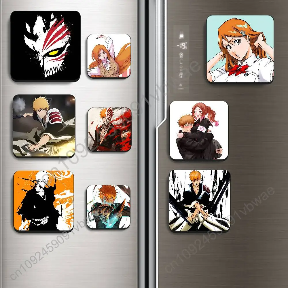 Orihime Inoue Ichigo Kurosaki BLEACH BestSelling Refrigerator Magnetic Sticker Fridge Magnets Adhesive to Metal Surfaces