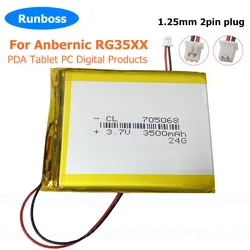 3.7V 3500mAh 705068 1.25mm Lithium Polymer Battery For Anbernic RG35XX Gaming Console Handheld PDA Tablet PC Digital Products