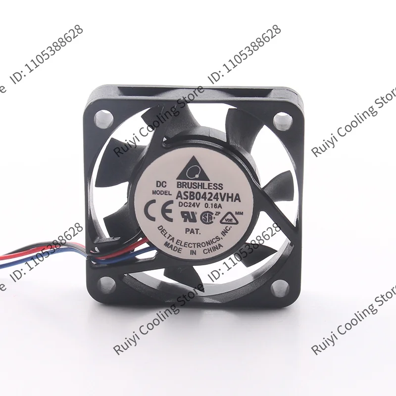 Delta 5V 12V 48V DC24V 0.16A AC EC 4010 40X40X10MM 4CM Double Ball Bearing Inverter Mute Printer Miniature ASB0424VHA Coolingfan