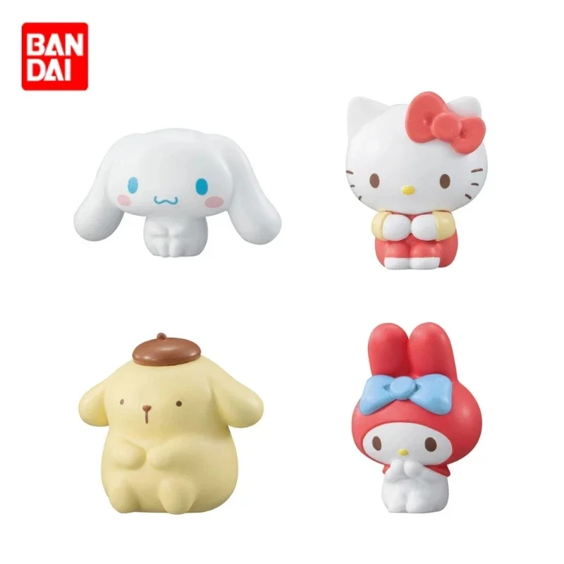 

Sanrio Figure Cinnamoroll My Melody Action Figure Pom Pom Purin Waiting Gacha Children Gift Kawaii Model Toy