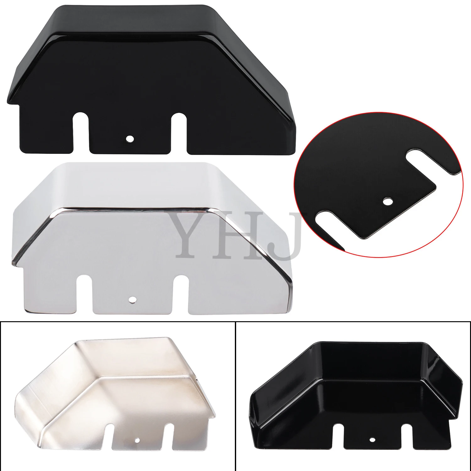 غطاء أسطوانة رئيسية خلفية للدراجة النارية من الكروم/الأسود لدراجة Harley Heritage Softail FLSTC FLSTN FLST FLSTS FLSTF 1986-1999