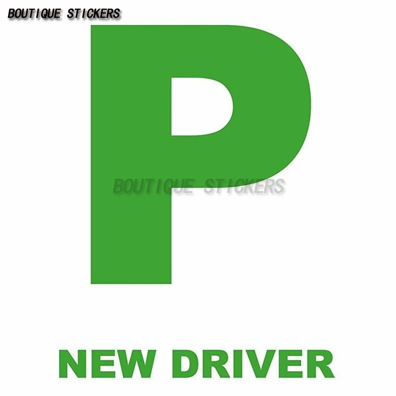 

New Driver Car Fully Magnetic "P" Plates for Cars Just Passed Car Drivers