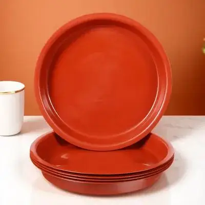 

5pcs Plastic Flower Pot Base Round Plant Saucer Drip For Indoor Outdoor Use Gardening Kitchen Living Room Cafe Office Potted