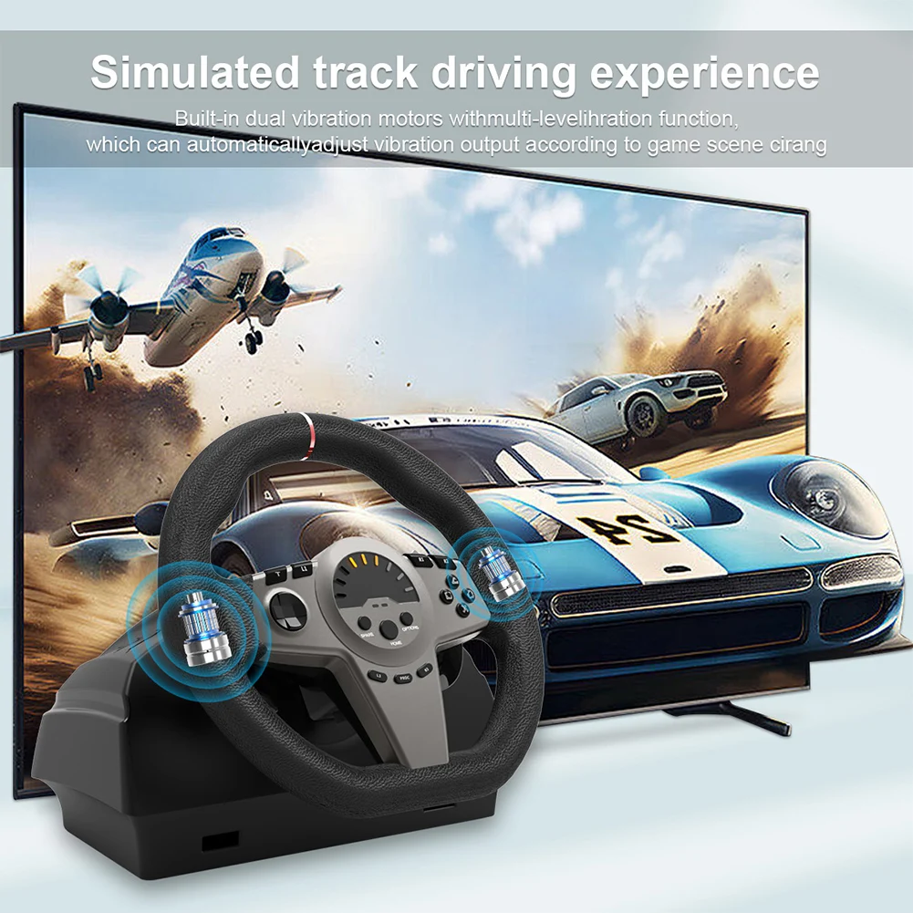 عجلة قيادة الألعاب مع شيفتر ودواسة 270 درجة عجلة سباق الألعاب Simracing PC عجلة القيادة لسلسلة PS4 Xbox X/S