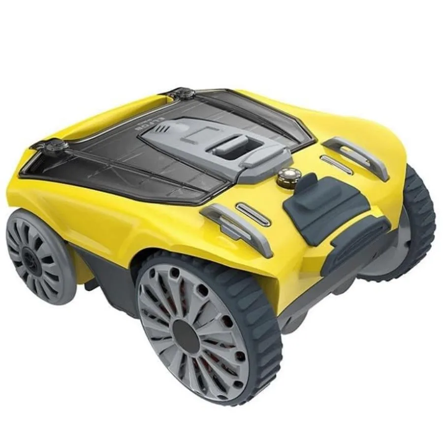 

Cordless Robotic Pool Cleaner for Inground Pools - PVC Body, Navy Blue, 120min Runtime Self-Emptying Filter