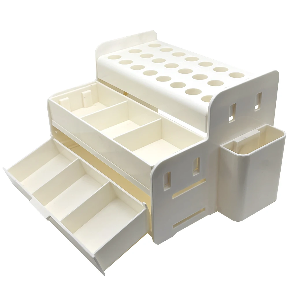 منظم حامل تخزين مركب من الراتنج للأسنان مع صندوق توزيع قضيب لمواد الفم وحقيبة شريط مطاطي #5