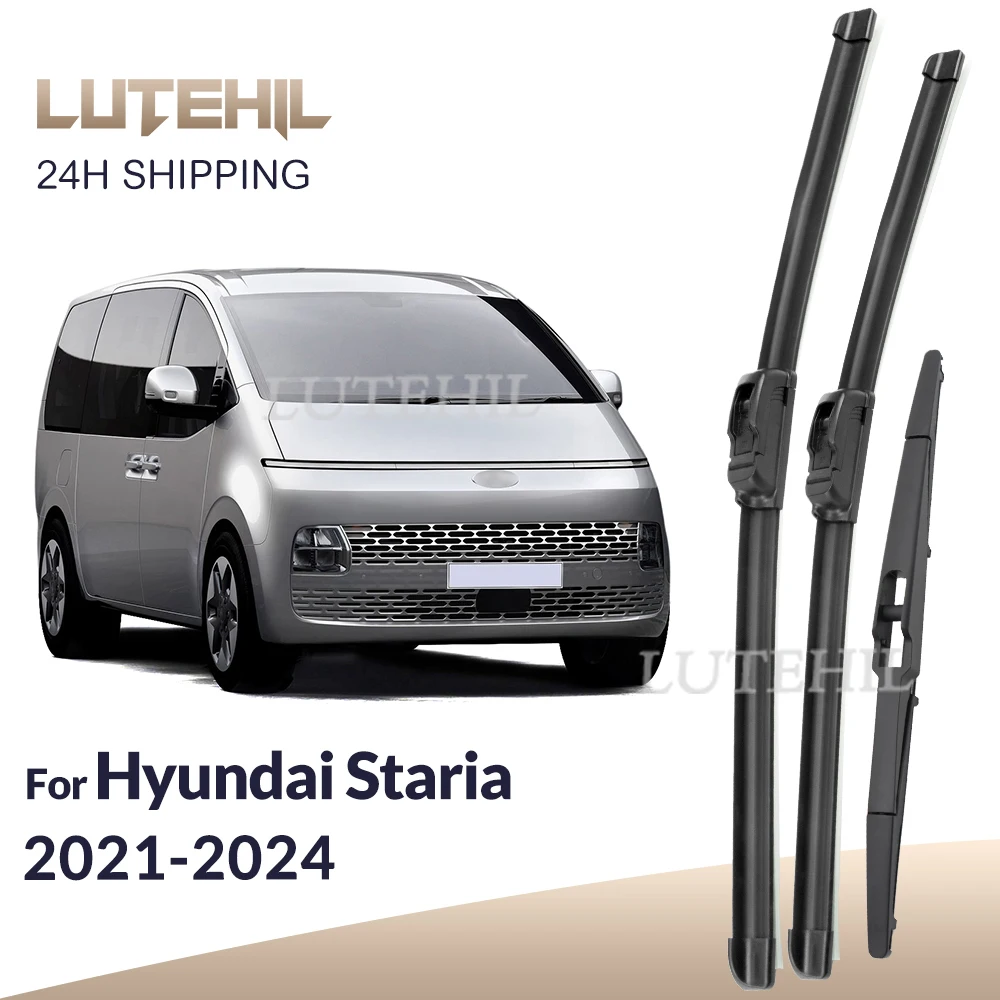 Für Hyundai Staria US4 2021-2024 2022 2023 Wischer Vorder- und Hinterwischblätter Windschutzscheibe Fensterbürsten 28"+16"+13"