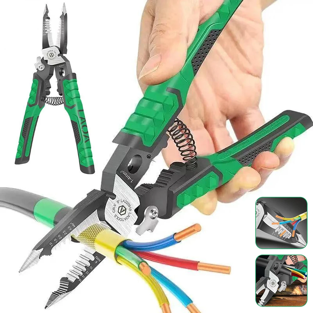 Multifunctional Universal Pliers Hardware Wire Cutters Professional Electrician Anti Slip Durable Repair Tools Crimping Pliers