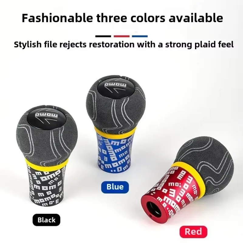 MOMO ULTRA Gear Shift Knob Graffiti Aluminum Suede Manual Transmission Stick Shifter Lever for Universal Car Interior RefitTools