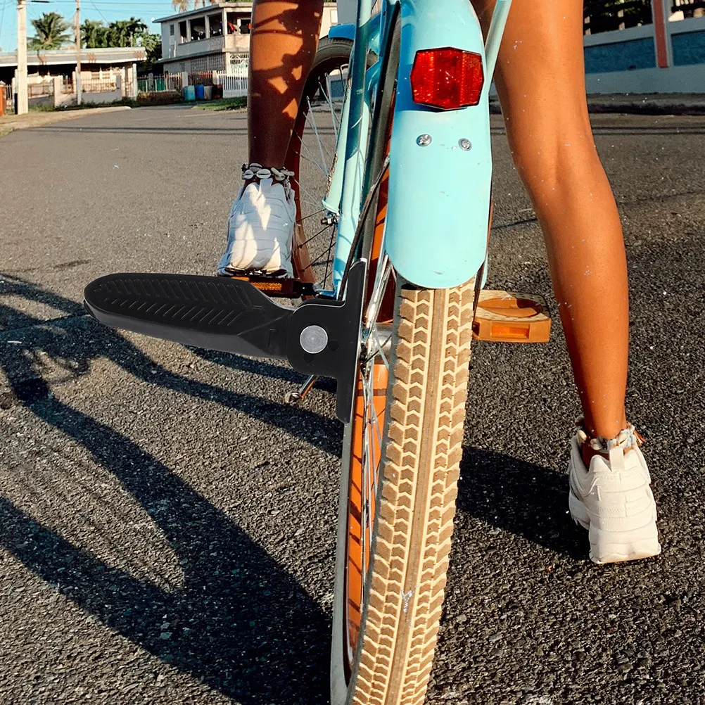 

2Pairs Folding Bike Pedals Heavy Duty Rear Axle Treadles Anti Slip Back Wheel Replacement Accessories for Electric Mountain Road