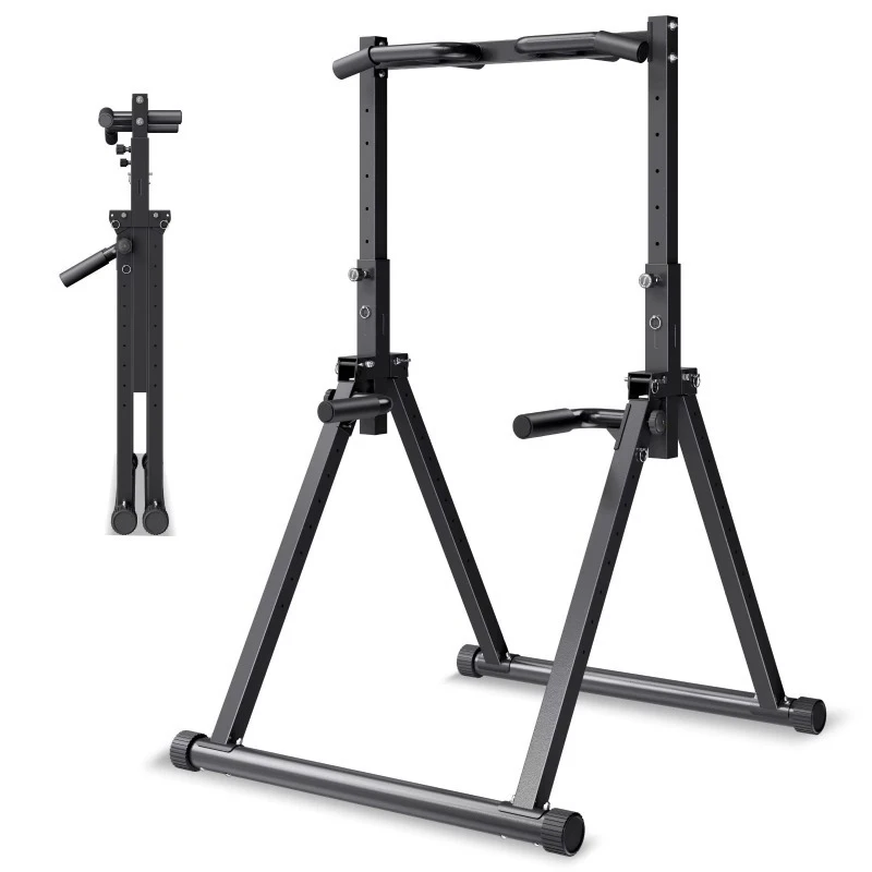Portable 330-pound load-bearing pull-up rack, free-standing triangular construction