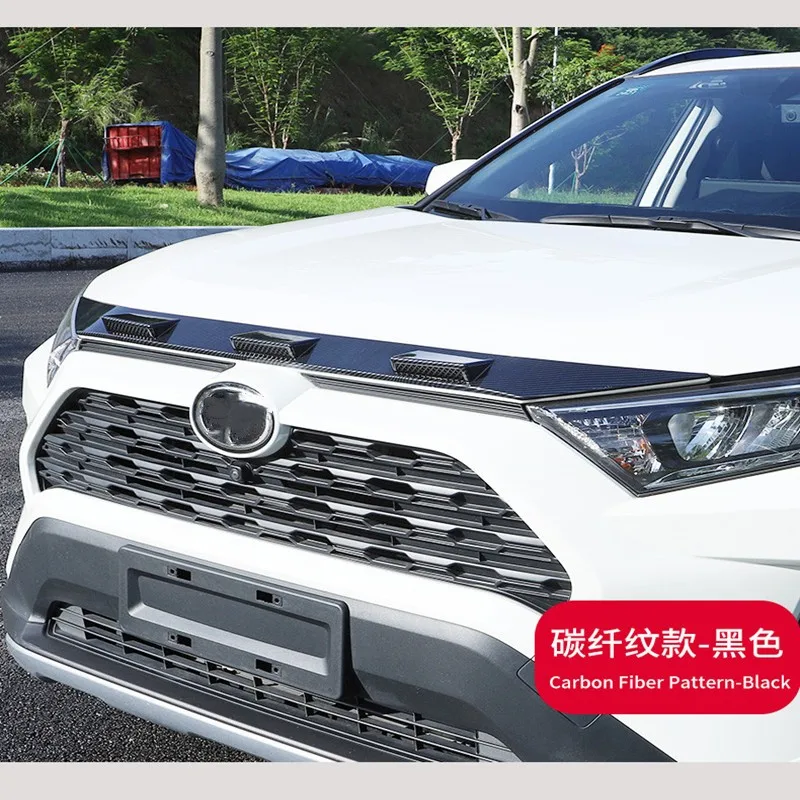 

Front Hood Engine Decorative Cover Trim for Toyota Rav4 Rav 4 Xa50 2019 2020 2021 Car Accessories ABS Hybrid version