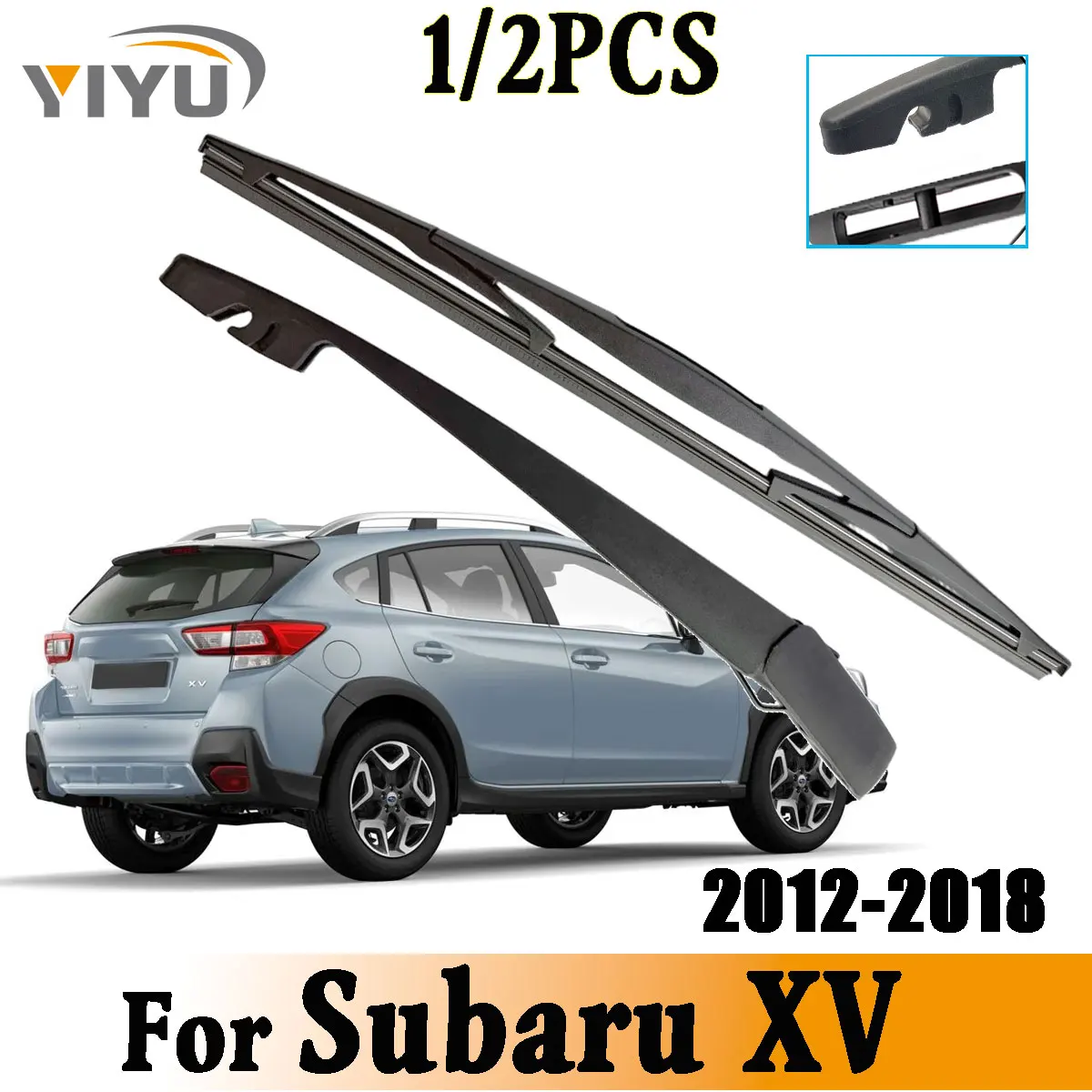 1/2 Stück Heckscheibenwischerblatt und Wischerarm-Set für Subaru XV 2012–2018, Windschutzscheibenbürsten und Zubehör
