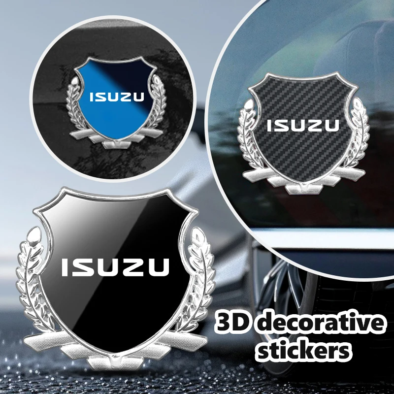 Pegatinas universales de Metal 3D con logotipo de coche, accesorios para automóviles Isuzu D-MAX D MAX Dmax I II WFR VAN NFR ATV TROOPER ASCENDER