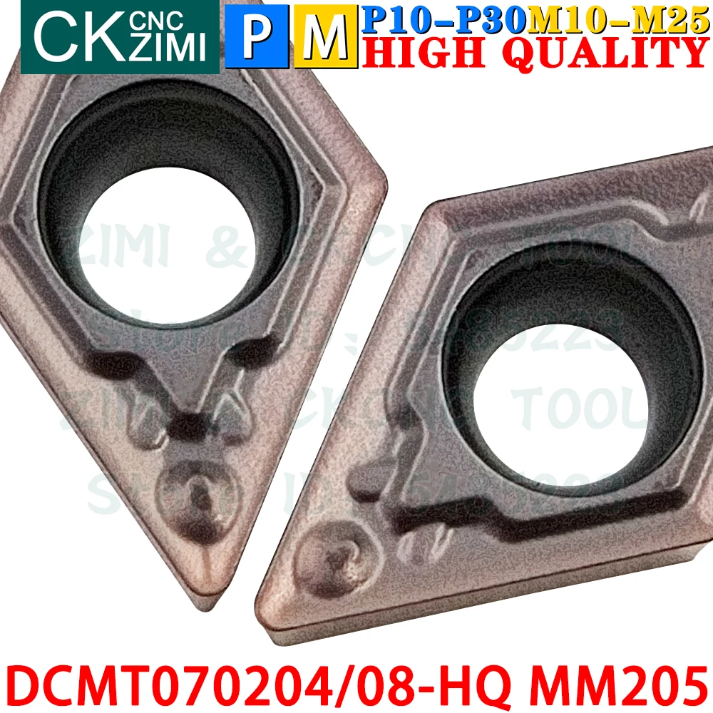 DCMT070204-HQ MM205 DCMT 070204 HQ MM205 Insertos de carburo Insertos de torneado internos externos Herramientas Herramientas de corte de torno de metal DCMT0702 DCMT 0702 HQ DCMT070204 HQ Herramientas de carpintería