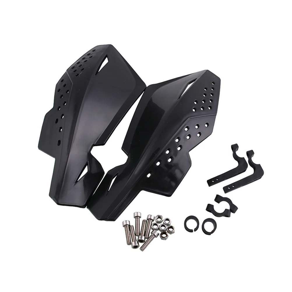 1 زوج دراجة نارية Handguard حامي المقود الحرس المضادة للاهتزاز الرياح الغبار الرمال مقاومة الأسود دراجة نارية قفازات واقية لليد #3