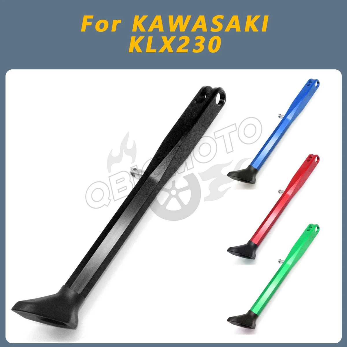 Off-road Motorcycle Foot Side Kickstand Bracket For KAWASAKI KLX230 KLX 230 KLX-230 Parking Side Stand CNC Accessories