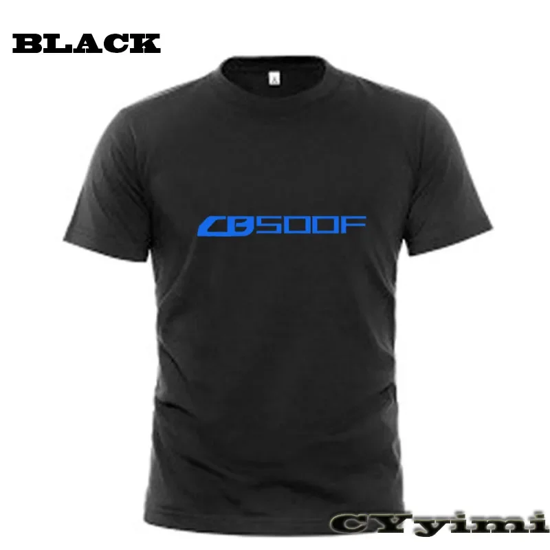 For CBR500R CB500F CB500X CB CBR 500 R F X T Shirt Men New LOGO T-shirt 100% Cotton Summer Short Sleeve Round Neck Tees Male