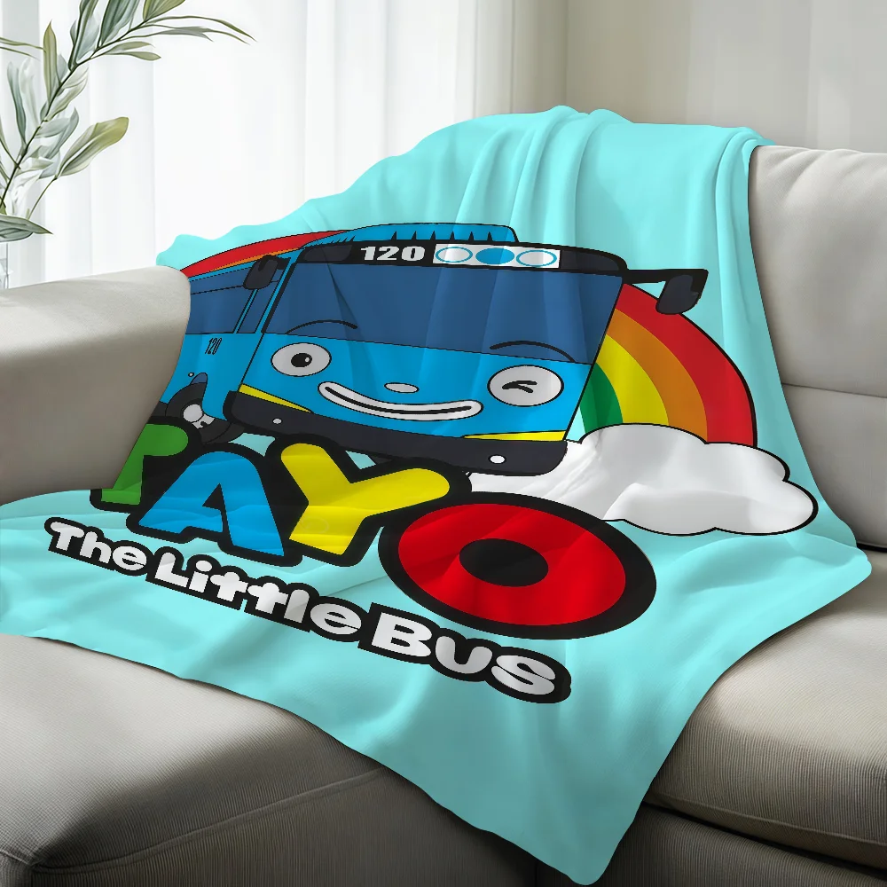 Tayo The L-little Bus Child Wool Blanket Suitable For Sofas Beds Offices Cars Outdoor Travel An Ideal Gift For Friends Family