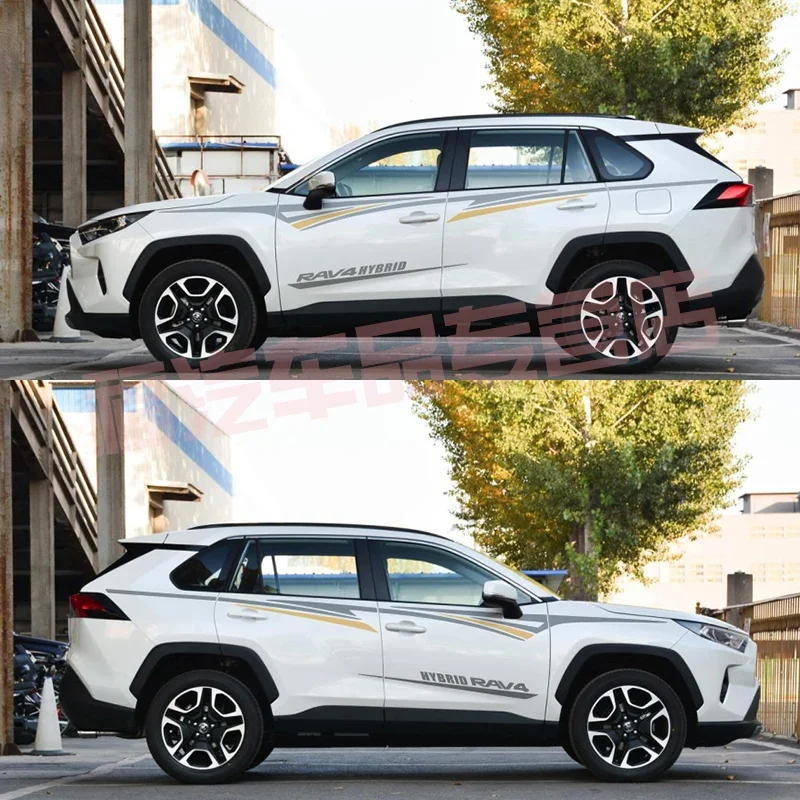 

Car Sticker FOR Toyota RAV4 2020 Personalized Custom Body Fashion Sports Decal film accessories