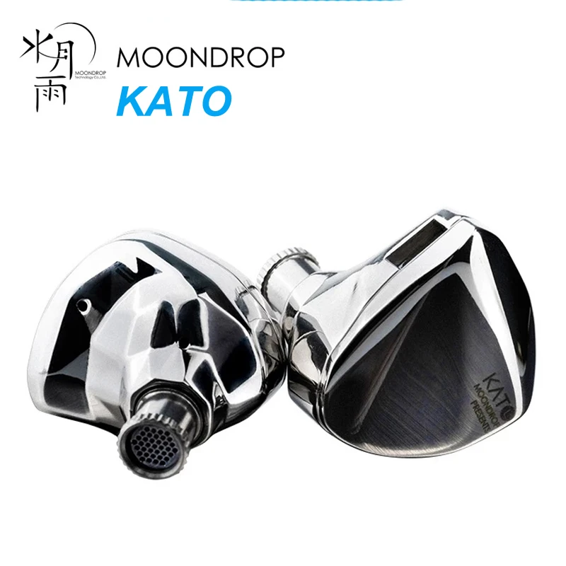 MoonDrop KATO Earphones Dynamic Earbuds Replaceable Sound Nozzle Headset With High Quality Detachable 0.78 2Pin Standard Cable