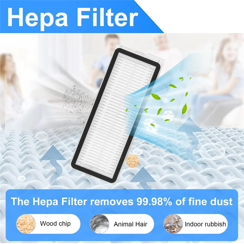 Stable-For Roborock Q Revo Robtic Vacuum Cleaner Main Roller Side Brush Hepa Filter Mop Pads Dust Bags Spare Replacement