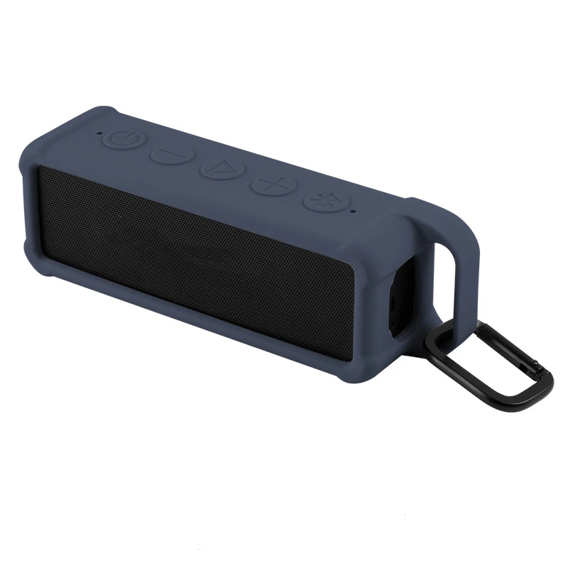 Portable Speaker Case with Metal Buckle for Anker Soundcore 2 Speaker Silicone Case - view 5