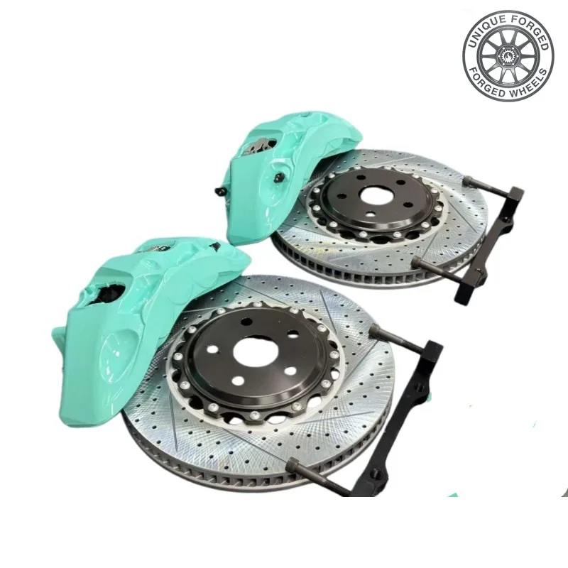 26 Style9N Six Piston Brake Caliper Kit 380*36mm Floating Disc Upgrade For Vw Skoda Octavia VRS Superb 2.0TSI 2011, Suit 19inch